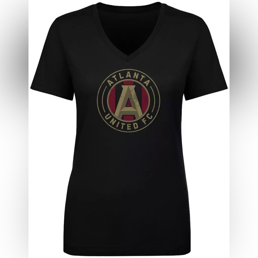 Fanatics Atlanta United FC Women's Black V-Neck Tee